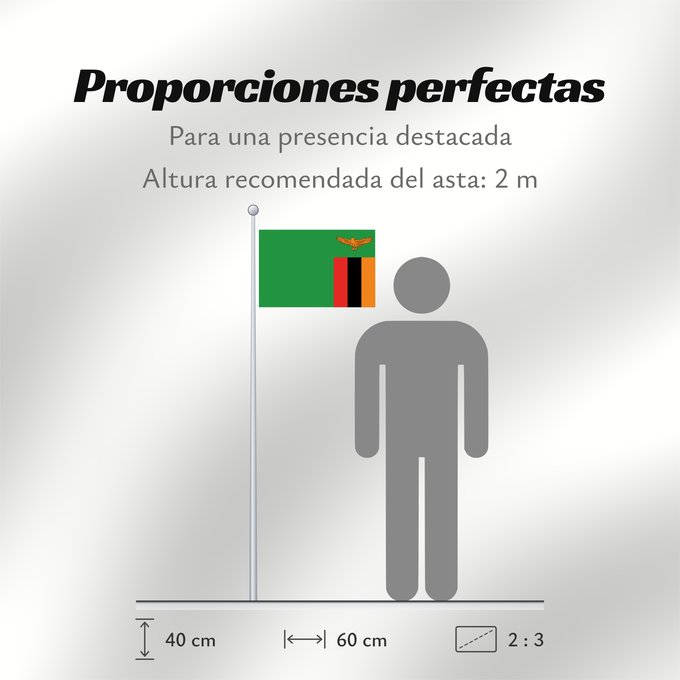 Proporciones de la bandera: Zambia	Zambie	Sambia	Zambio	Saimbia	Zambi	Mbendera ya Zambia	Флаг Замбии	Zambije	Mujeko ya Zambia	Folaga la Zambia