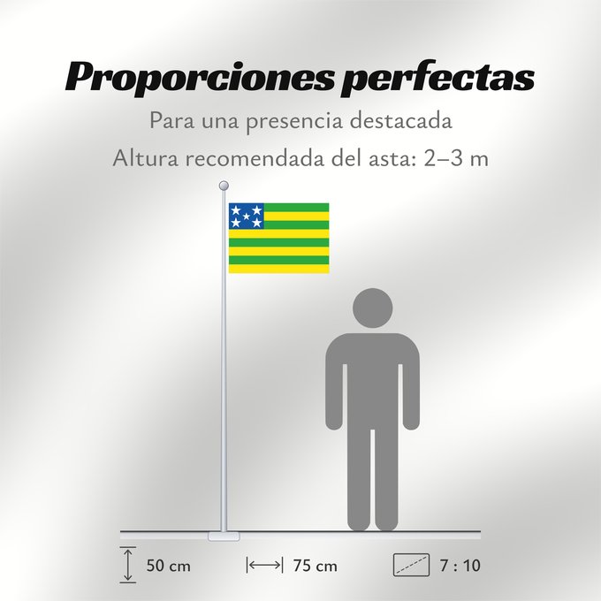 Proporciones de la bandera: Goiás