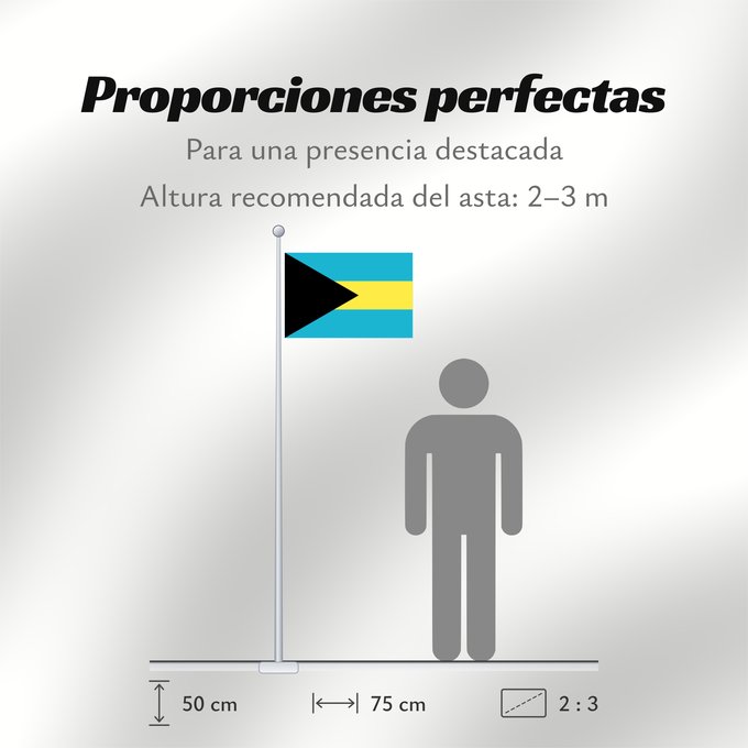 Proporciones de la bandera: Bahamas Bahama Bahama s Das Bahamas Bahamów Y Bahamas La Bahamoj Bahaman Bahámaí Des Bahamas Ala Bahamayê Ynysow Bahama Знаме на Бахамите Pāmitl Bahamah Bahamakuna unanchan Statului Bahamas Флаг Багам Bahamov