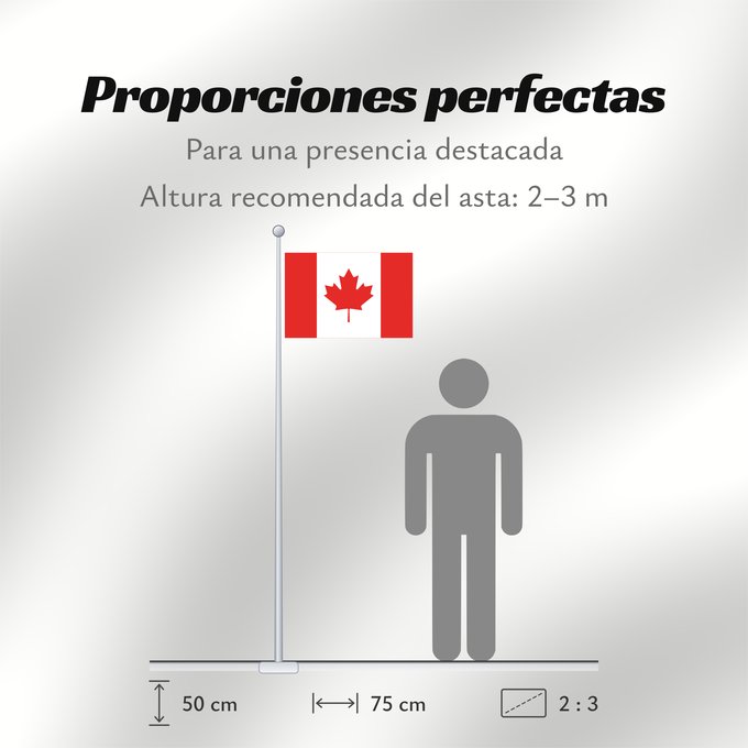 Proporciones de la bandera: Canada Canadá Kanada