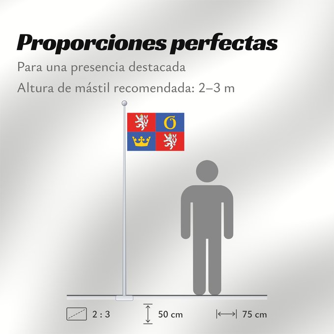 Proporciones de la bandera: Hradec Kralove Region Hradec Králové Region Région de Hradec Králové Región de Hradec Králové Region Hradec Králové Regione di Hradec Králové