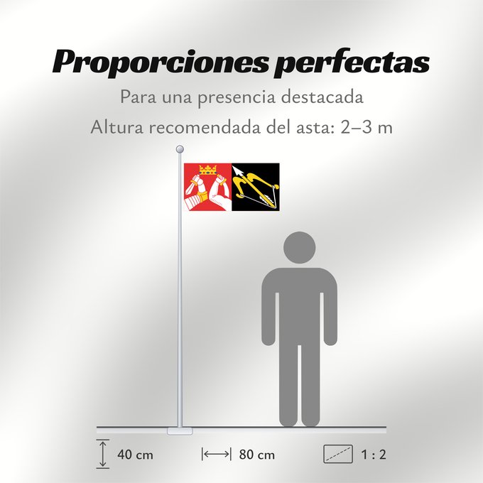 Proporciones de la bandera: Itä-Suomen lääni