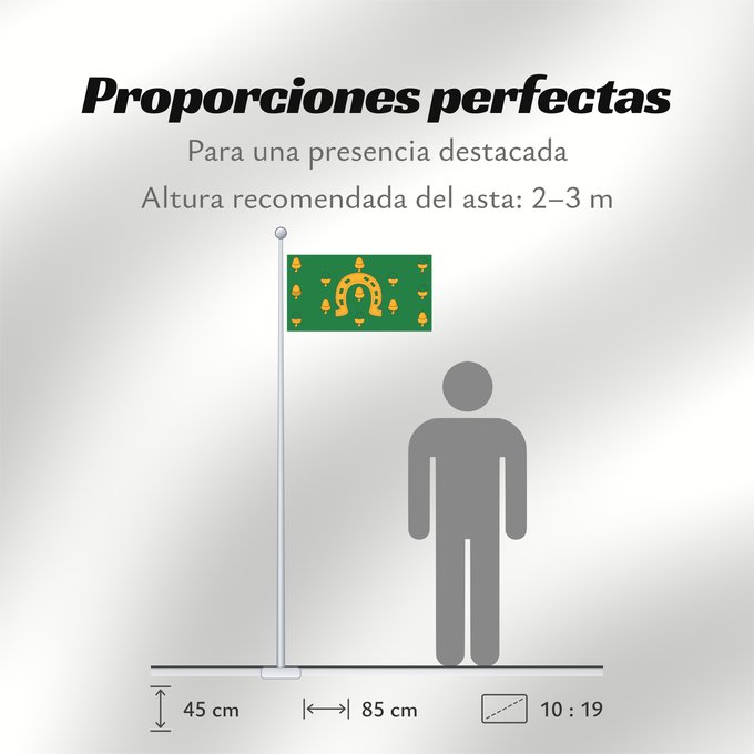 Proporciones de la bandera: Rutland  older colours	Rutland	comté de Rutland