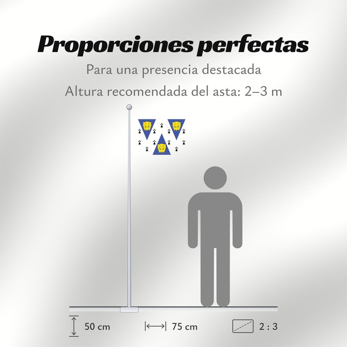 Proporciones de la bandera: Shropshire