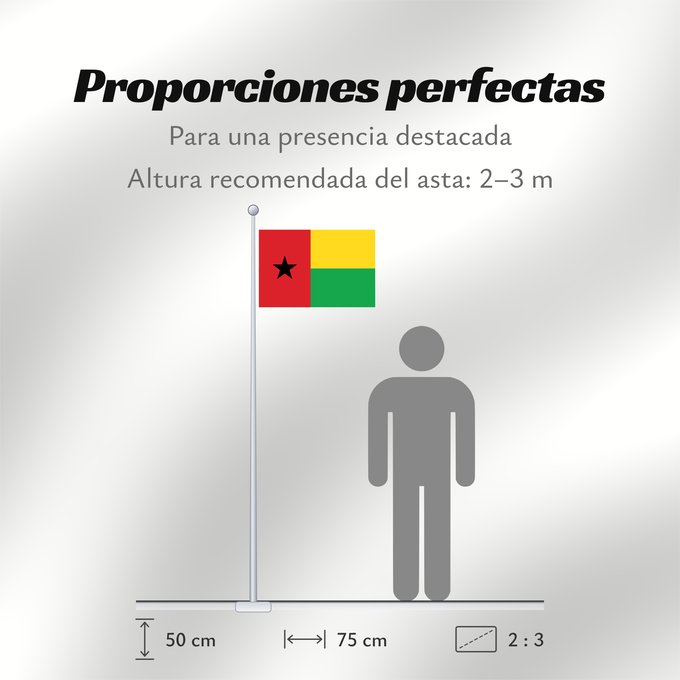 Proporciones de la bandera: Guinea-Bissau Guinée-Bissau Guinea-Bissaus Guiné-Bissau Gvineo Bisaŭa پرچم گینه بیسائو Флаг Гвинеи-Бисау Gvineje Bissau