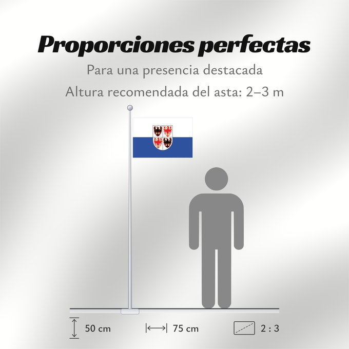 Proporciones de la bandera: Trentino-South Tyrol	It is easy to put a border around this flag image	Région Autonome Trentin-Haut-Adige, Italie	Región Autónoma Trentino-Alto Adigio, Italia	Autonomen Region Trentino-Südtirol, Italien	Regione Autonoma Trentino-Alto Adige, Italia	Bannera