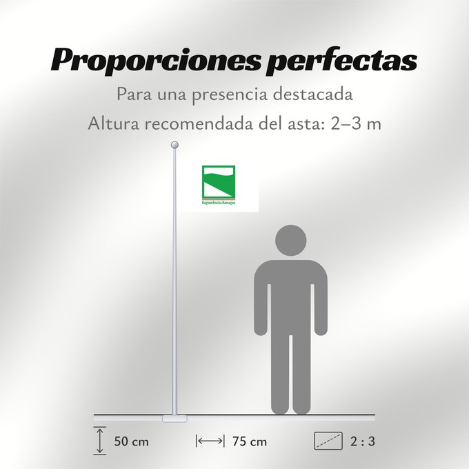 Proporciones de la bandera: Emilia-Romagna