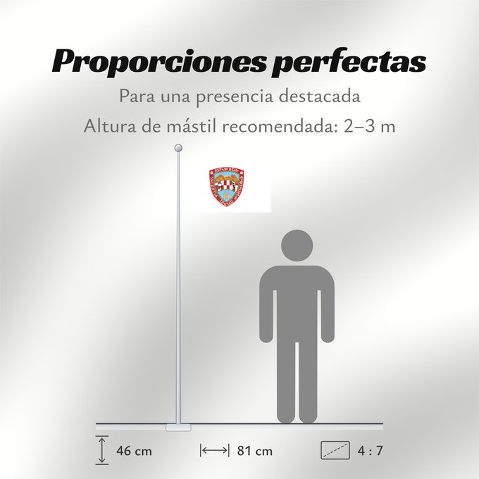 Proporciones de la bandera: Chihuahua