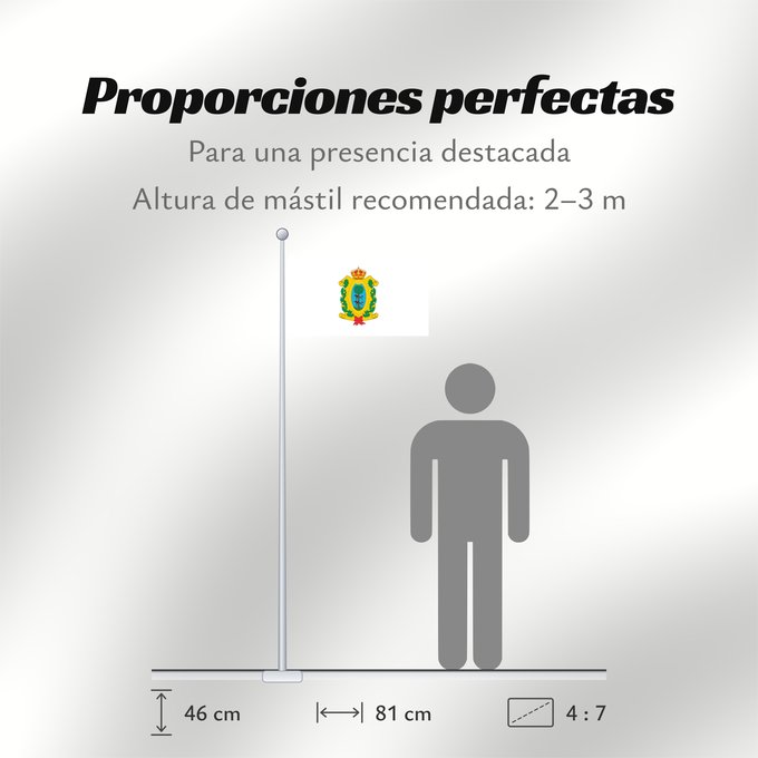 Proporciones de la bandera: Durango