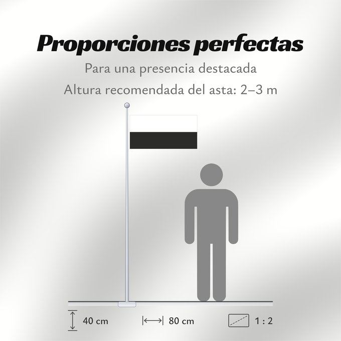 Proporciones de la bandera: Pahang Pahang Pahang, Malaysia