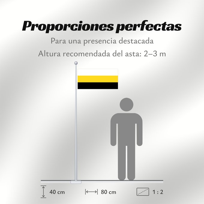 Proporciones de la bandera: Perak Malaysian state of Perak