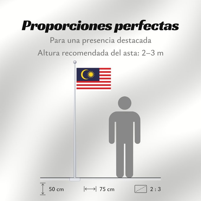 Proporciones de la bandera: Malaysia	Malaysia – Jalur Gemilang  Stripes of Glory	Malaisie	Malasia	علم ماليزيا	Malaysia / بنديرا مليسيا	Malajzio	Malaisia lipp	Watawat ng Malaysia	​Mâ-lòi-sî-â koet-khì	馬来西亜の国旗	ទង់ជាតិម៉ាឡេស៊ី	Malaysi	ທຸງຊາດມາເລເຊຍ	​馬來西亞之國旗	Malaysia – Jalur Gemilang / 