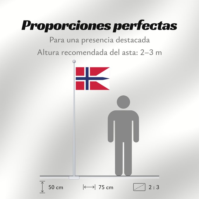 Proporciones de la bandera: Norway	Norvège	Noruega	Norwegen	Norvegia	Noorwegen	Norwegii	Þjóðfáni Noregs	Banniel Norvegia	Norska	Norwy	Norges	Norvegio	Noregs	Norveške	Norski fáninn	Norvegiae	Norges flagg	Det norske flagget	Norgga leavga	Stän Norgäna