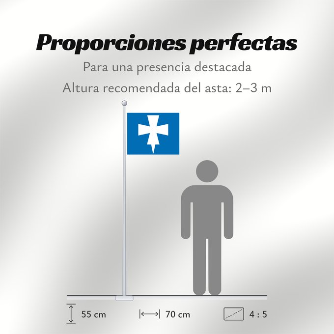 Proporciones de la bandera: Rogaland	County of Rogaland, Norway	comté de Rogaland