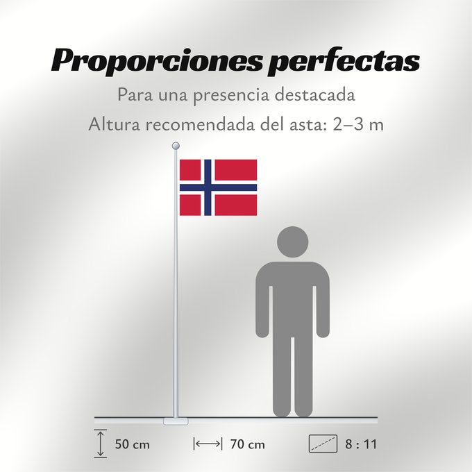 Proporciones de la bandera: Jan Mayen