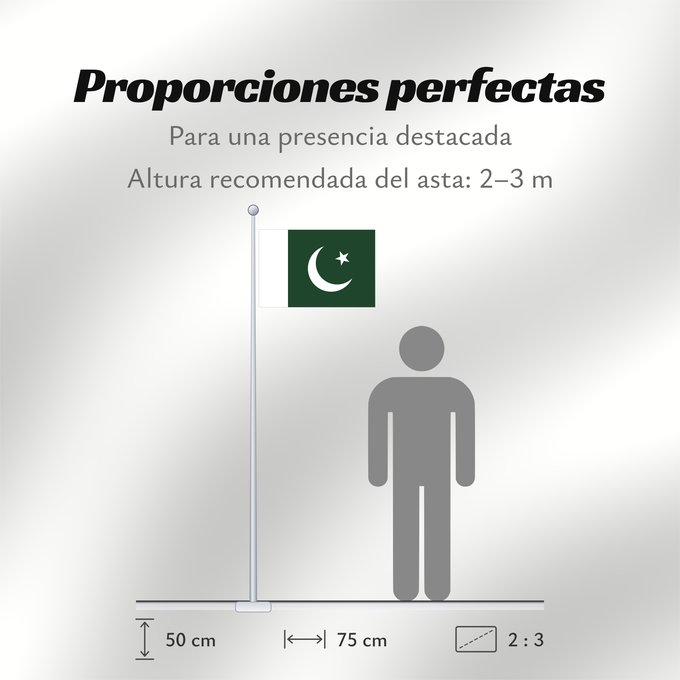 Proporciones de la bandera: Pakistan	 Pakistan	Pakistán	Paquistão	علم باكستان	পাকিস্তানের জাতীয় পতাকা	পাকিস্তানর ফিরালহান	Pakistano	पाकिस्तान का ध्वज	ପାକିସ୍ତାନୀ ଝଣ୍ଡା	ਪਾਕਿਸਤਾਨ ਦਾ ਕੌਮੀ ਝੰਡਾ	د پاکستان بيرغ	Флаг Пакистана	Pakistana	பாக்கித்தான் கொடி	Прапор Пакистану	پاکستان کا پرچم