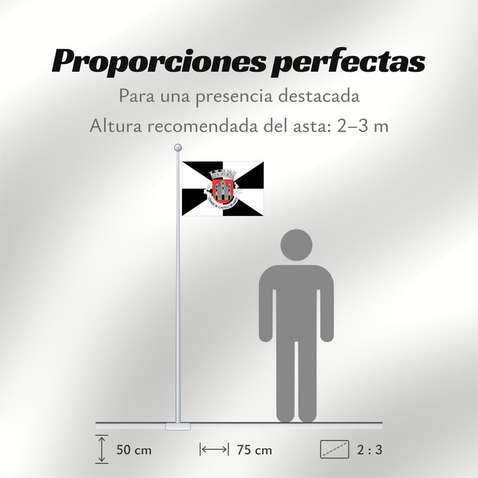 Proporciones de la bandera: Castelo Branco
