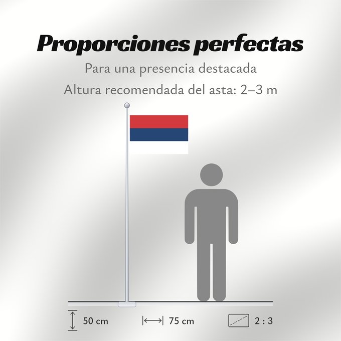 Proporciones de la bandera: Civil Flag of Serbia	Civil flag of Serbia	Serbie	Serbia	Serbien	Гражданско знаме на Сърбия	Народна застава Србије	Narodna zastava Srbije	Nemzeti zászló szerbia	Народный  гражданский  флаг Сербии	Srbská národná vlajka	Kombëtar i Serbisë