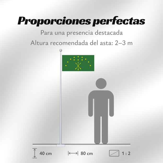 Proporciones de la bandera: Adygea Adygea, Russia Adige República de Adiguesia Republik Adygeja Repubblica di Adygea Флаг Адыгеи Прапор Адигеї