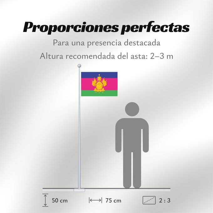 Proporciones de la bandera: Krasnodar Krai Krasnodar Krai Kraï de Krasnodar Krai de Krasnodar Krasnodar krai Kraj di Krasnodar