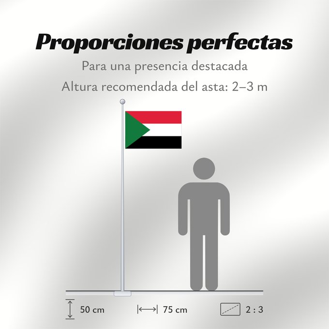 Proporciones de la bandera: Sudan	Soudan	Sudán	Soedan	علم السودان	Sudans
