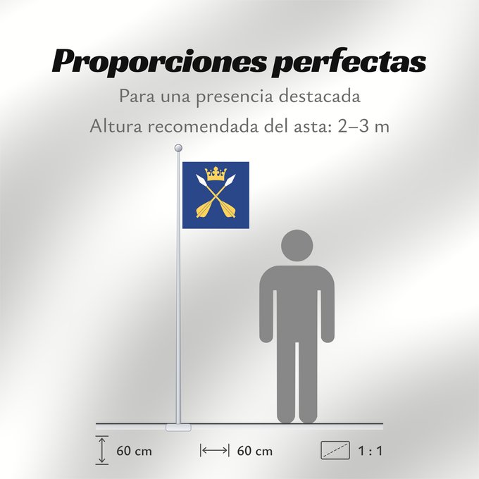 Proporciones de la bandera: Dalarnas län