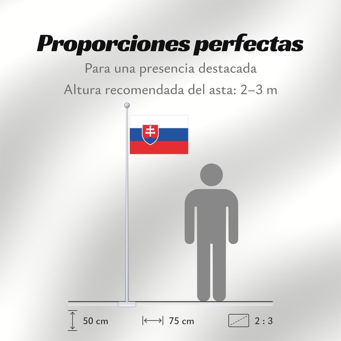 Proporciones de la bandera: Slovakia	Slovakia. Image from here, colors	Slovaquie	Eslovaquia	Slowakei	Slovacchia	Slowakije	Eslováquia	Słowacji	Сцяг Славакіі	Национално знаме на Словакия	Slovačke	Slovenská vlajka	Slovakiets	Σημαία της Σλοβακίας	Slovaki lipp	Slovakian	Slóvaice	Szlováki