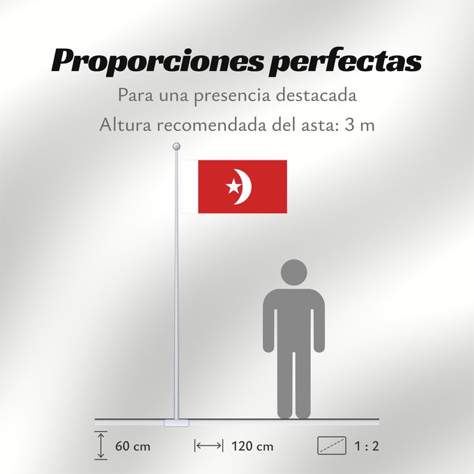 Proporciones de la bandera: Umm al-Qaiwain Umm al-Quwain علم إمارة أم القيوين