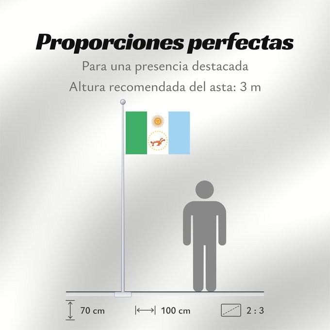 Proporciones de la bandera: Provincia del Chaco Chaco Province, Argentina Province de Chaco Chaco (Provinz) Chaco Provincia