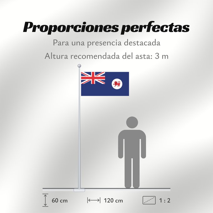 Proporciones de la bandera: Tasmania Tasmanie Tasmanien