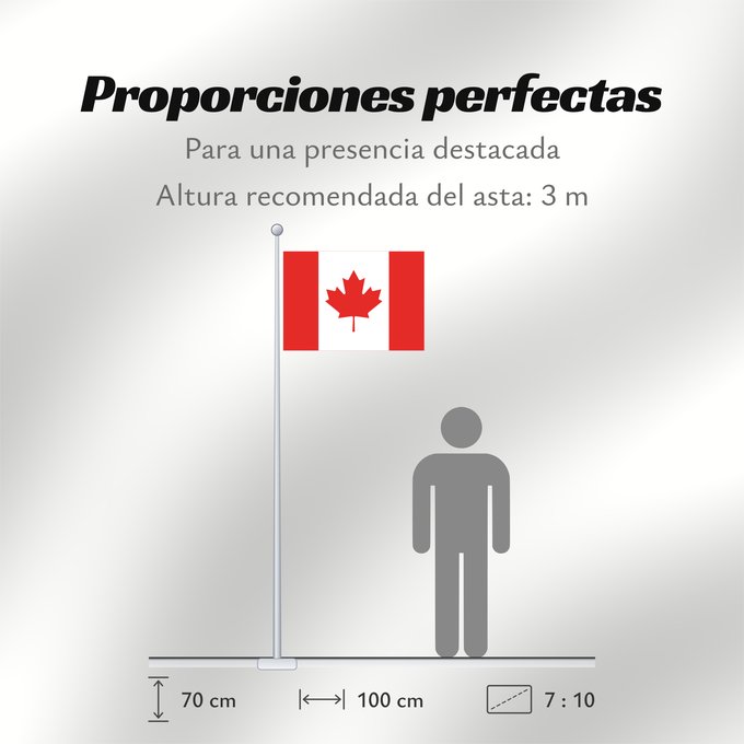 Proporciones de la bandera: Canada Canadá Kanada