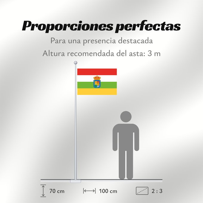 Proporciones de la bandera: La Rioja