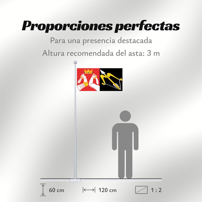 Proporciones de la bandera: Itä-Suomen lääni