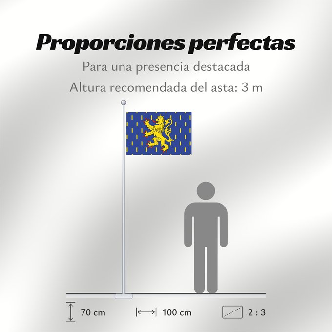Proporciones de la bandera: Franche-Comté