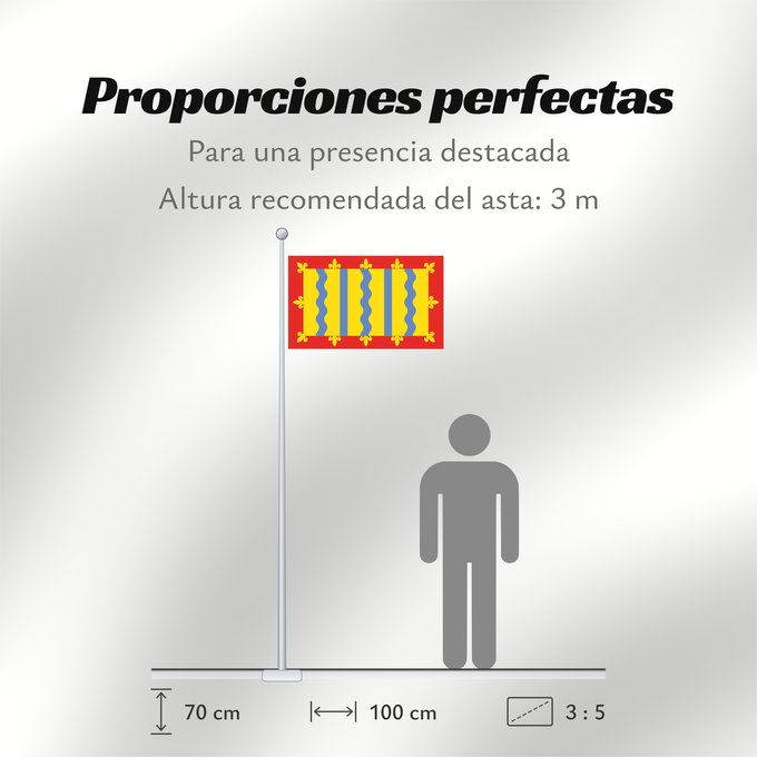 Proporciones de la bandera: Cambridgeshire