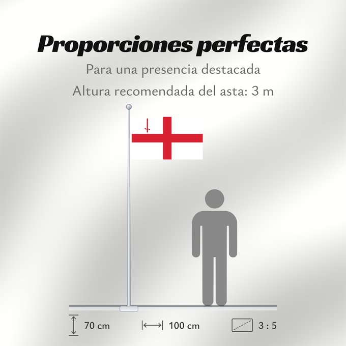 Proporciones de la bandera: City of London	City of London  the  Square Mile	Londres	London	Флаг Лондонского Сити