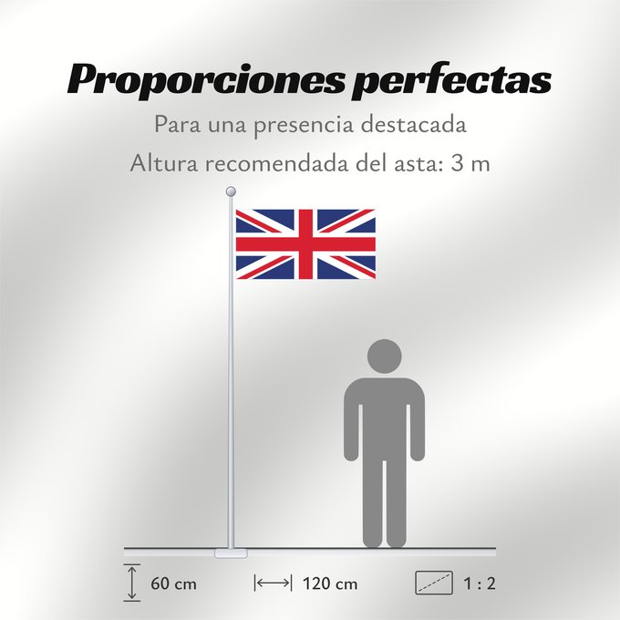 Proporciones de la bandera: Northern Ireland