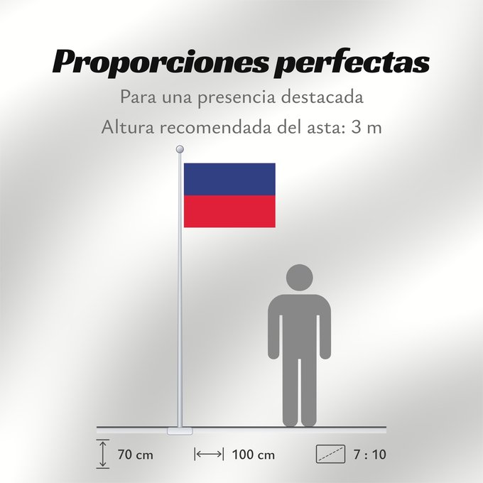 Proporciones de la bandera: Haiti civil Civil flag of Haiti Haïti Haití Haiti