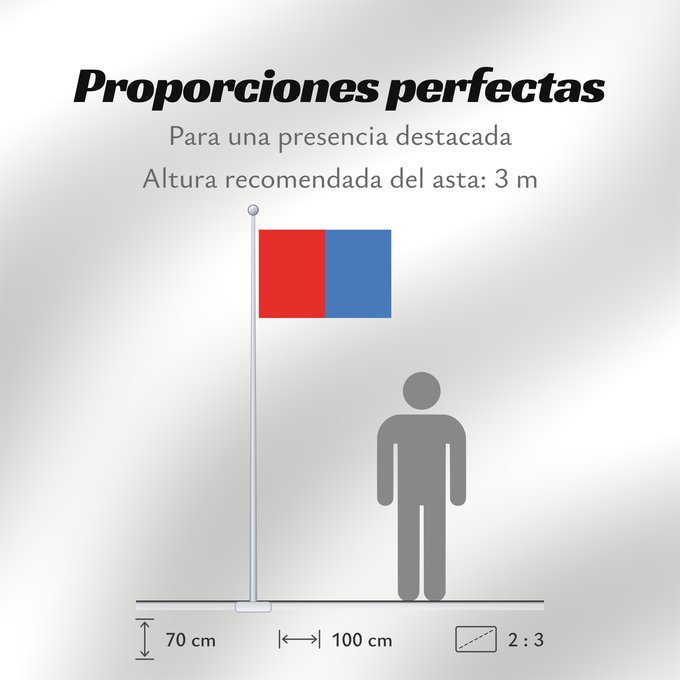 Proporciones de la bandera: Catania	Catane