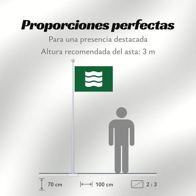Proporciones de la bandera: Hiroshima City Hiroshima Prefecture Hiroshima
