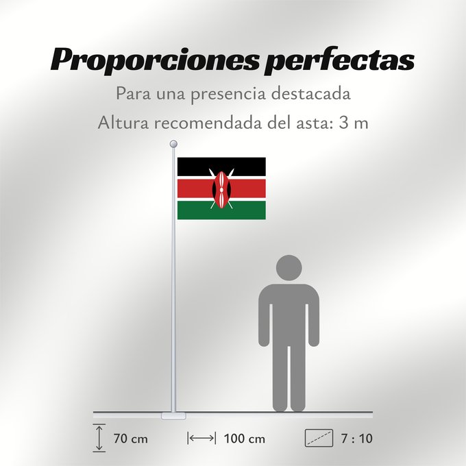Proporciones de la bandera: Kenya Kenia Quénia Kenii የኬንያ ሰንደቅ ዓላማ علم كينيا Keniya Сцяг Кеніі কেনিয়ার ফিরালহান Kenije Keňská vlajka Kenyas Σημαία της Κένυας Kenja Kenya lipp Kenian דגל קניה केन्या का ध्वज ケニアの国旗 კენიის დროშა 케냐의 국기 Kenijos Знаме на Кенија Kenyas flagg Флаг Кении K