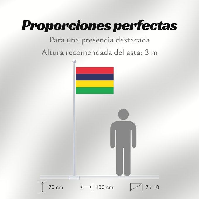 Proporciones de la bandera: Mauritius Maurice Mauricio মরিশাসের জাতীয় পতাকা। Прапор Маврикію