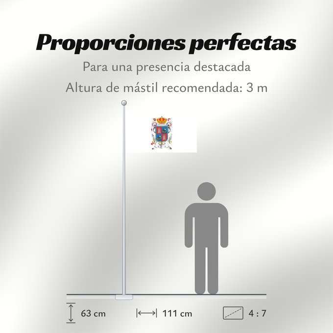 Proporciones de la bandera: Campeche