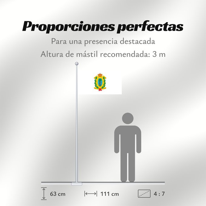 Proporciones de la bandera: Durango