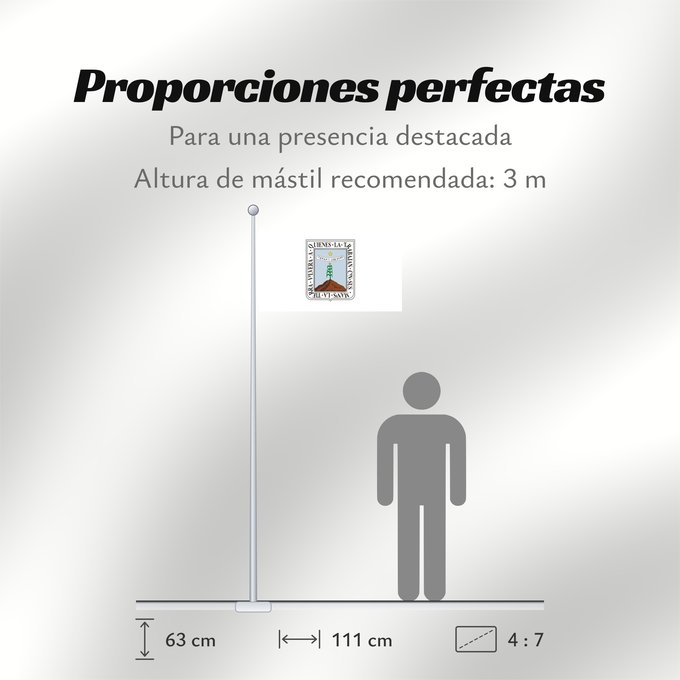 Proporciones de la bandera: Morelos