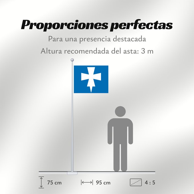 Proporciones de la bandera: Rogaland	County of Rogaland, Norway	comté de Rogaland