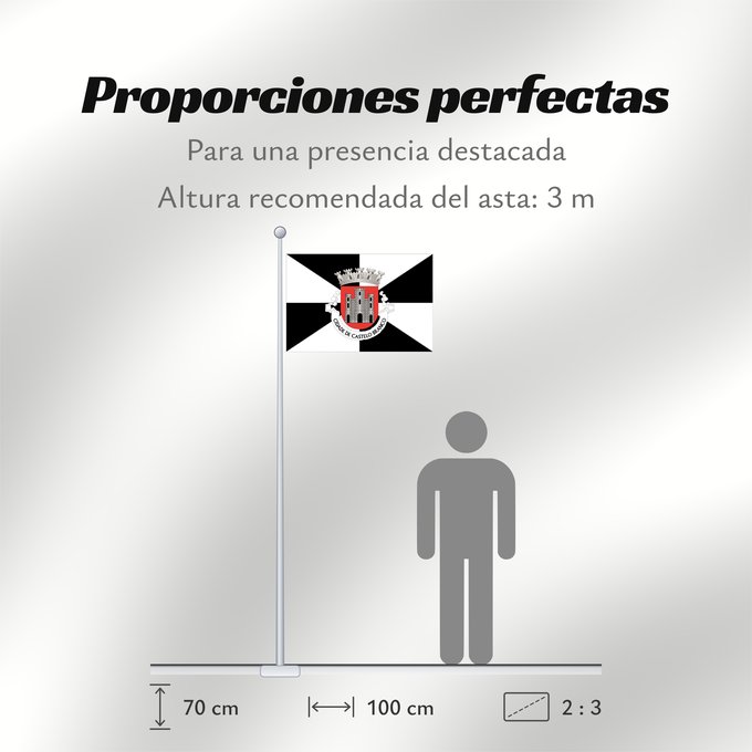 Proporciones de la bandera: Castelo Branco