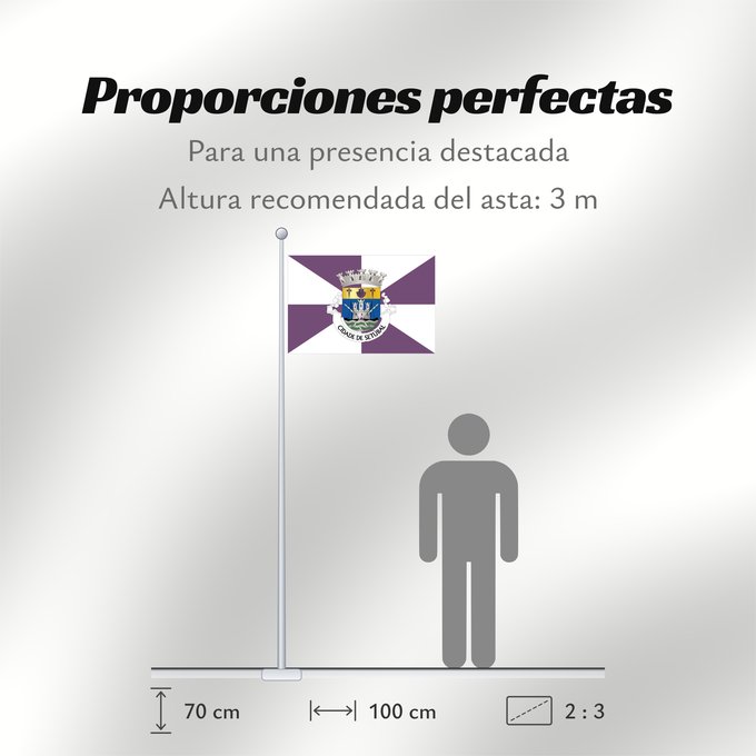 Proporciones de la bandera: Setúbal