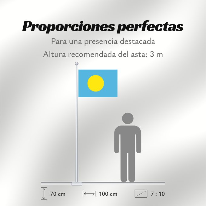 Proporciones de la bandera: Palau	Palau, made by User Gabbe	 Palaos	Palaos	パラオの国旗	Palaua	​帕勞國旗