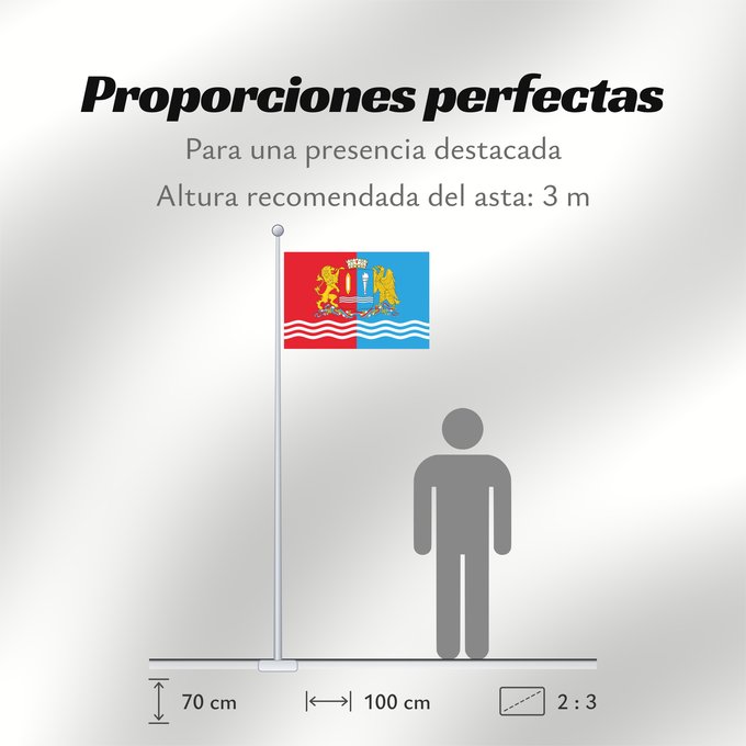 Proporciones de la bandera: Ivanovo Oblast Oblast d'Ivanovo Óblast de Ivánovo Oblast Iwanowo